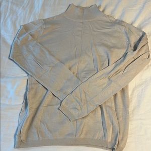 Beige mock neck sweater